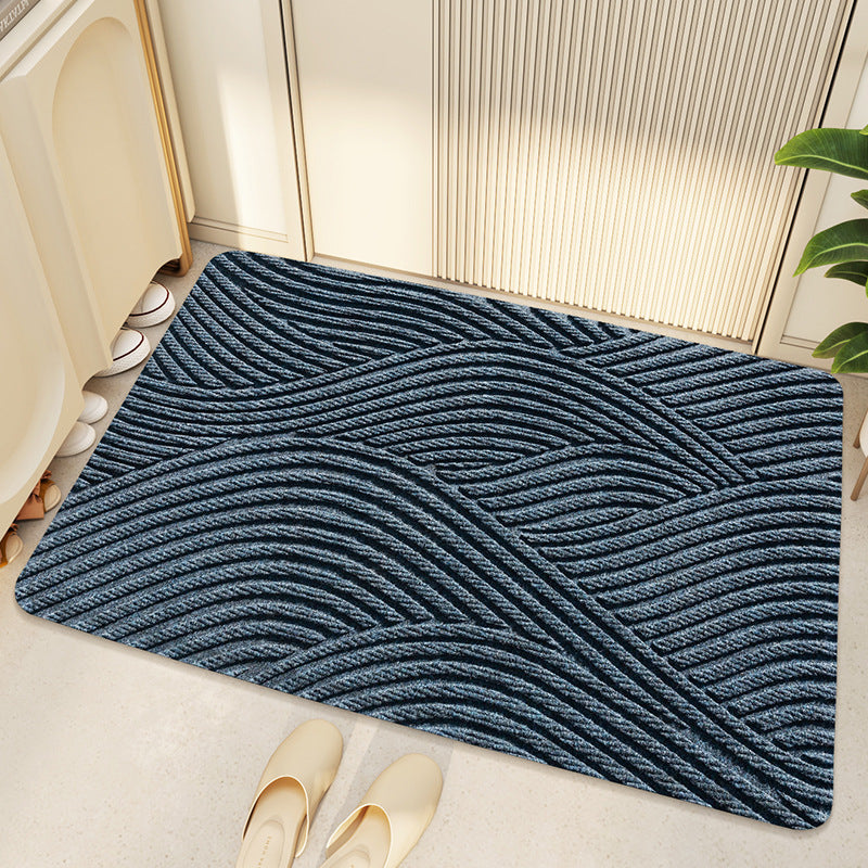 GeoCharm Mat - Paillasson géométrique antidérapant pour entrée moderne