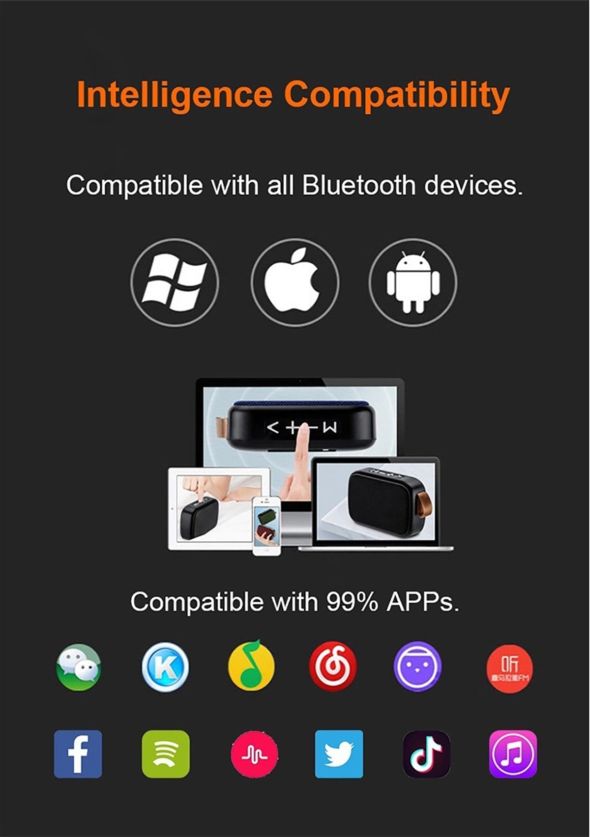 SoundWave - Enceinte Bluetooth Portable Son Hifi