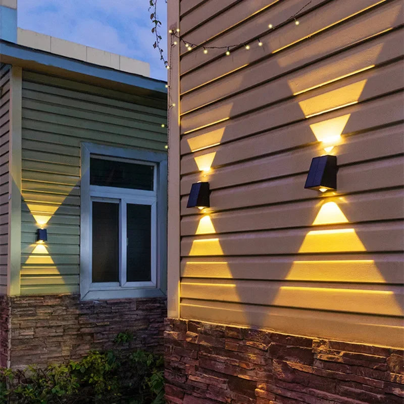 Lampes Solaires Murales LED - Éclairage de jardin sans fil à allumage automatique