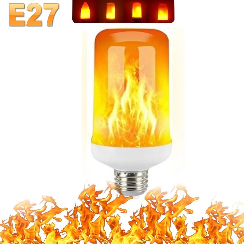 FlameGlow - Lampe Fête LED 4 Modes Feu