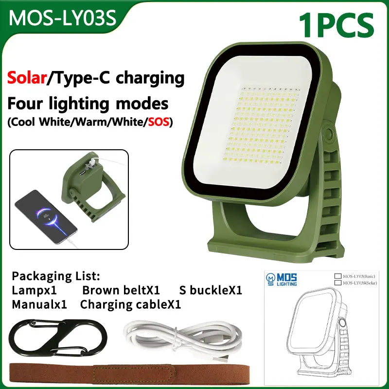 PowerGlow - Lampe Camping LED Rechargeable Aimantée