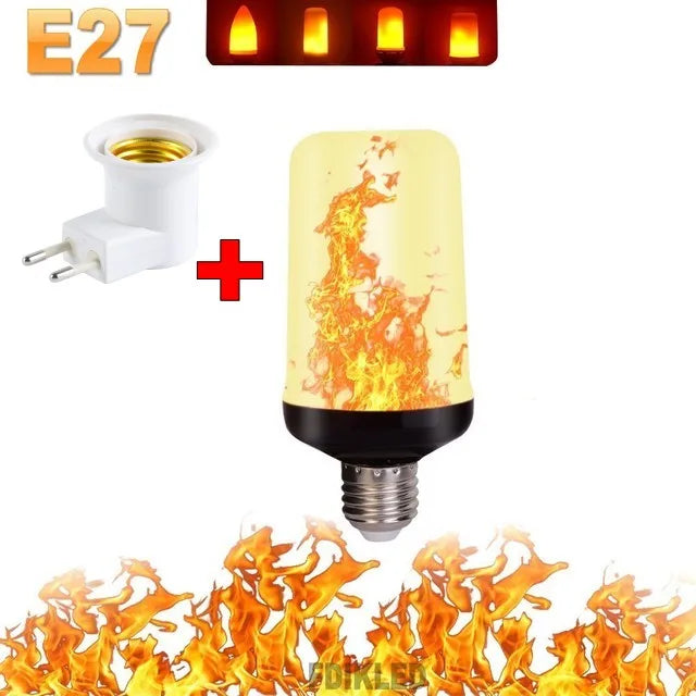 FlameGlow - Lampe Fête LED 4 Modes Feu