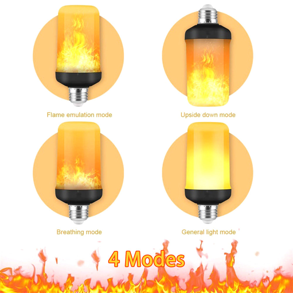 FlameGlow - Lampe Fête LED 4 Modes Feu