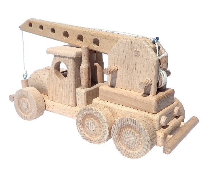 WoodCrane – Jouet Grue en Bois avec Bras Articulé