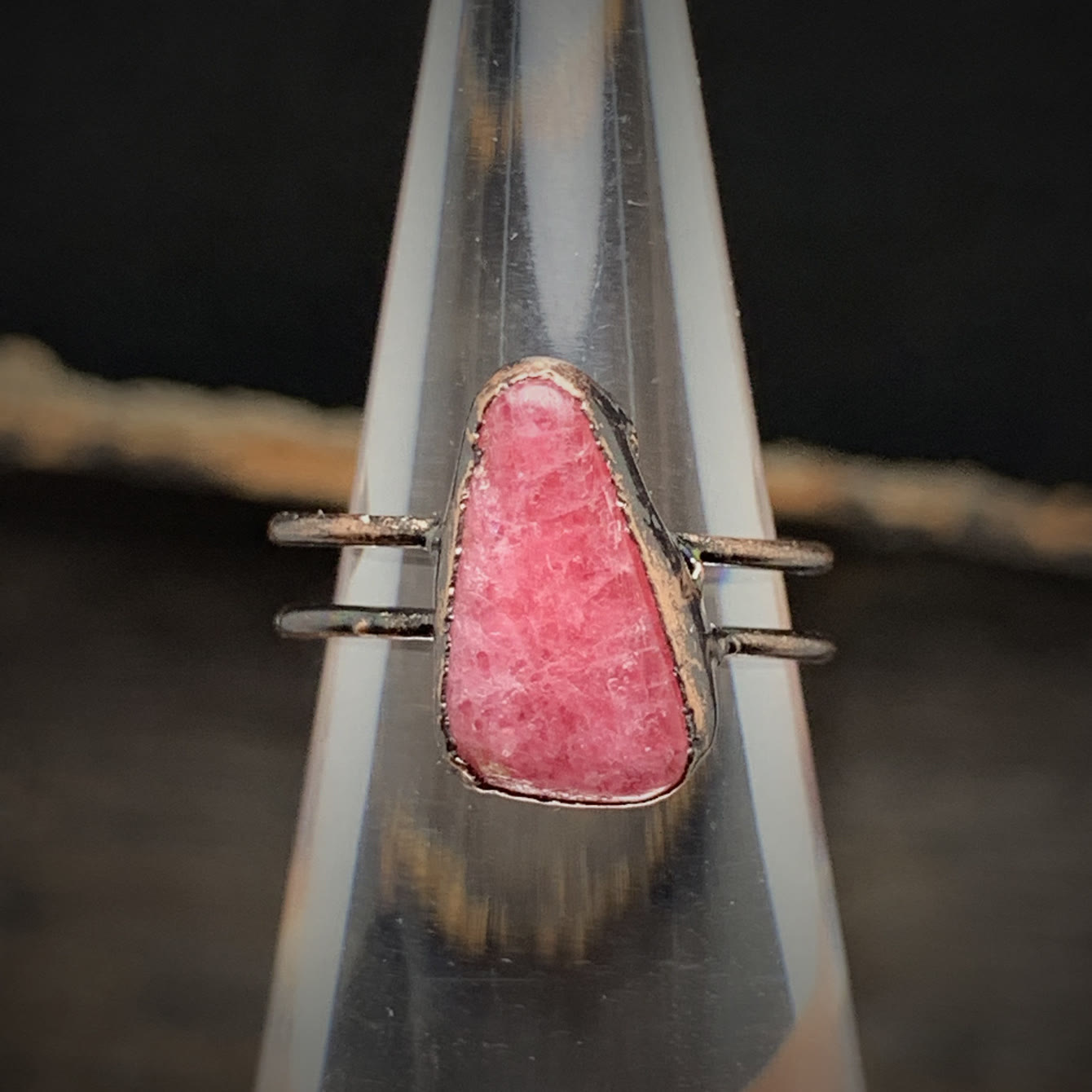 Selina - Bague pierre de naissance naturelle brute réglable