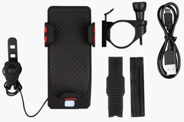 RideGuard - Support Téléphone Vélo 4-en-1 Powerbank