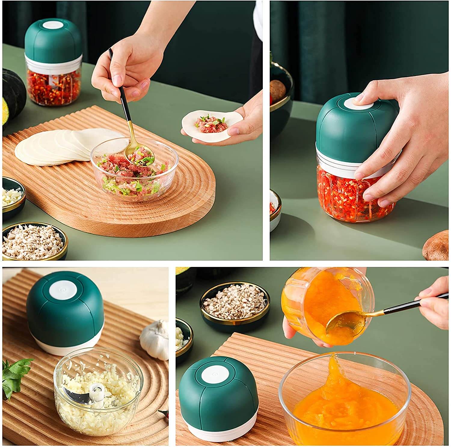 ChopEase - Presse-Ail Électrique Cuisine Rapide