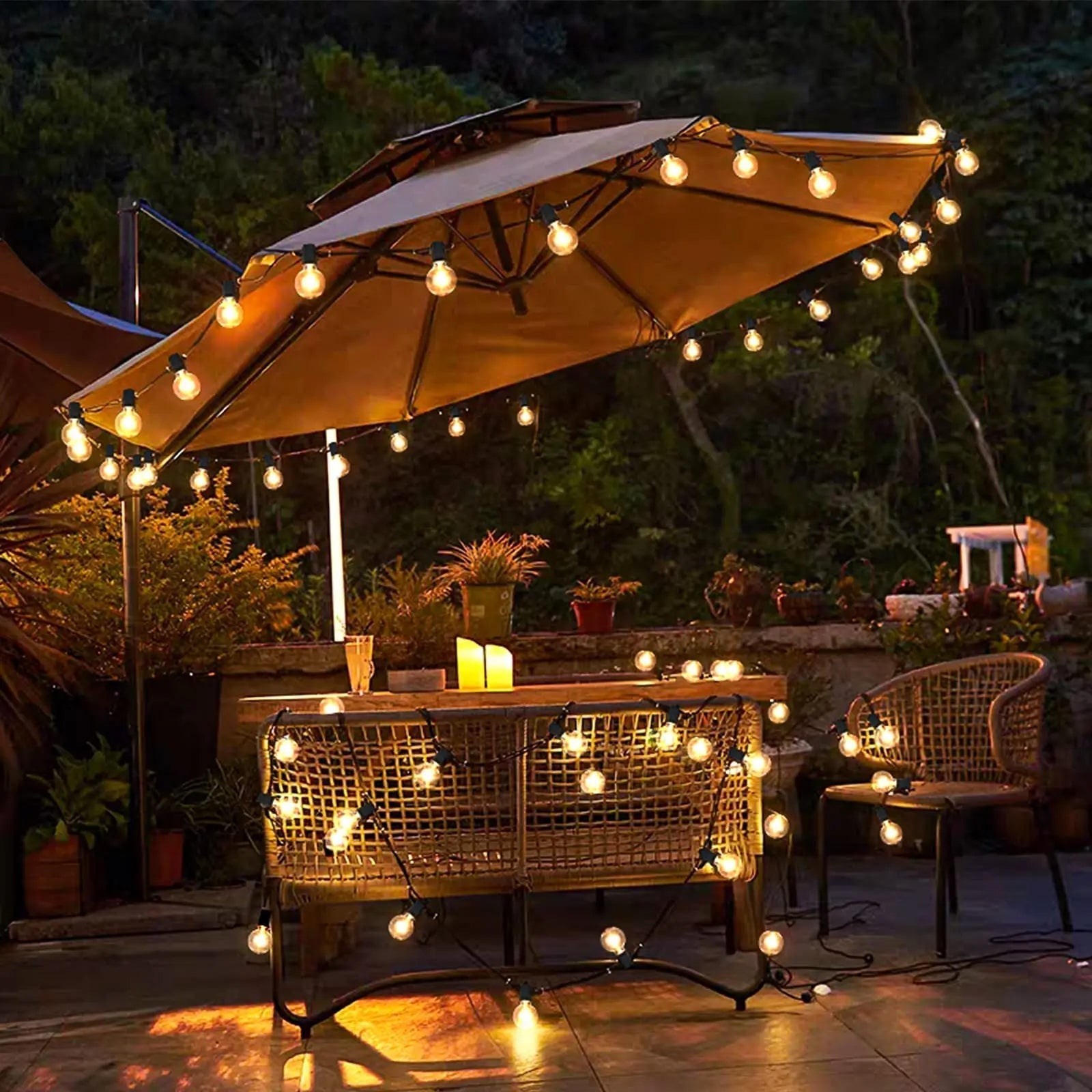 OutdoorGlow - Guirlande Lumineuse LED pour Jardin et Terrasse