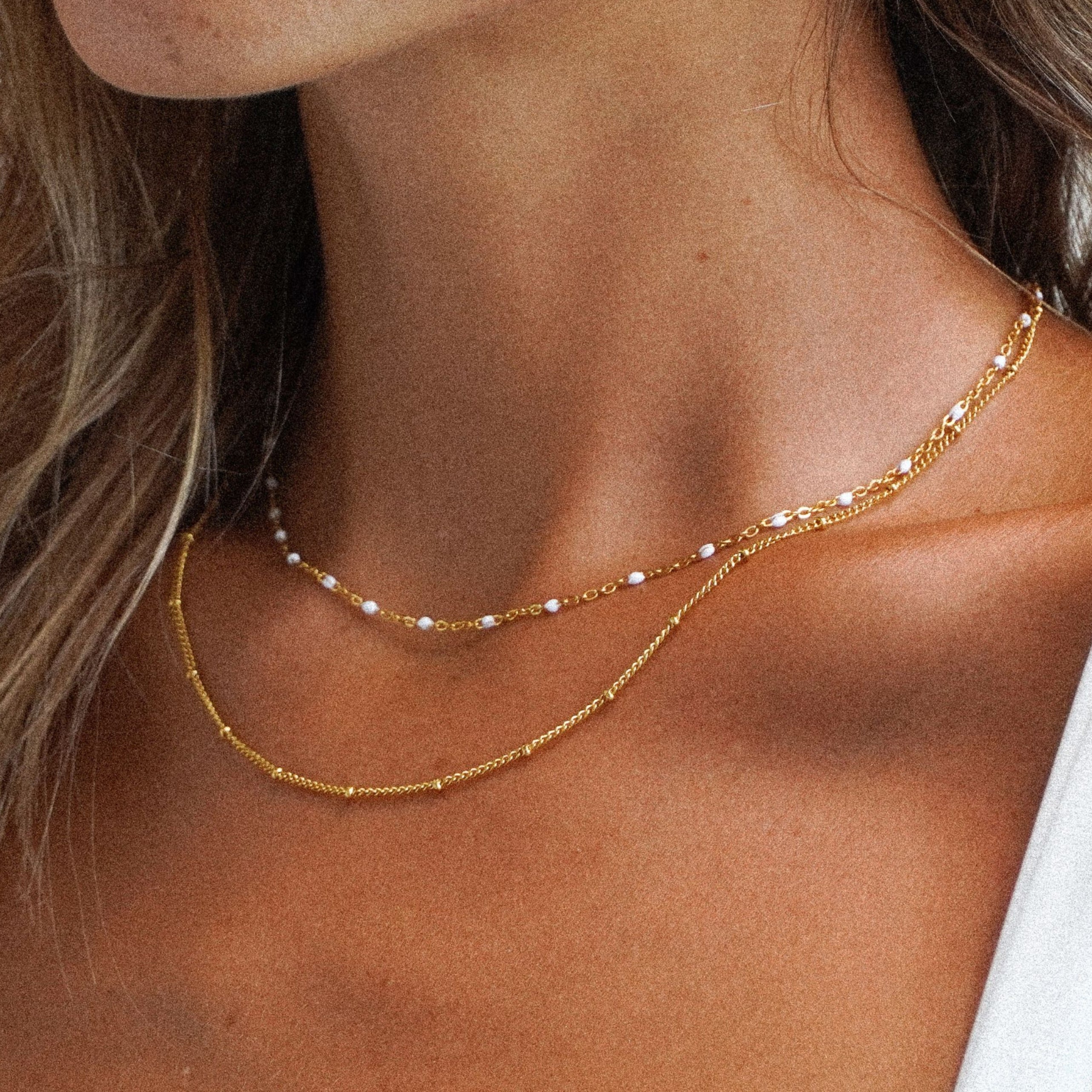 Amara - Choker double rang de perles