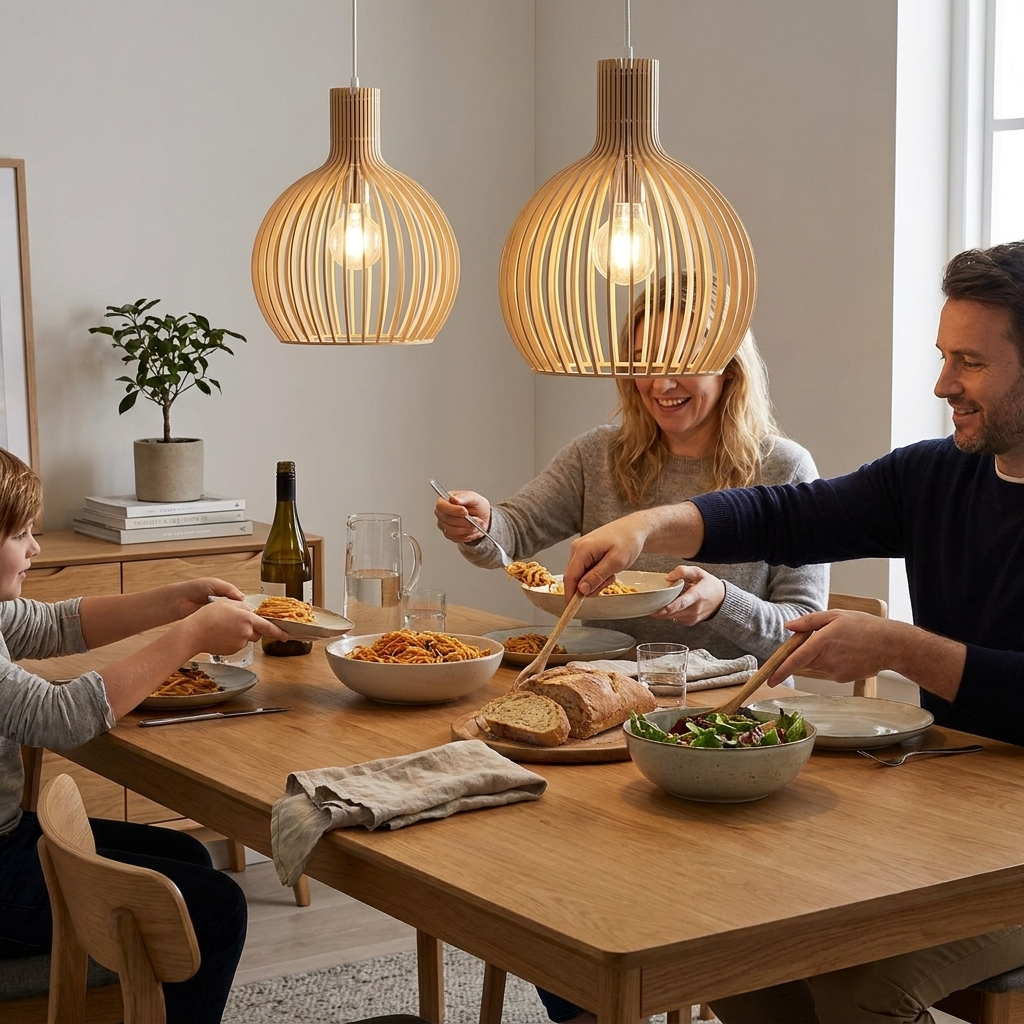Luminaire suspendu bois lifestyle