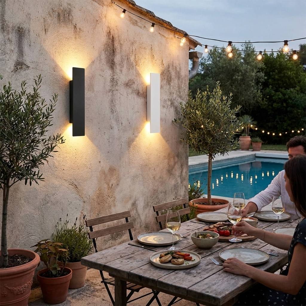 AquaLuxe applique murale exterieure lifestyle