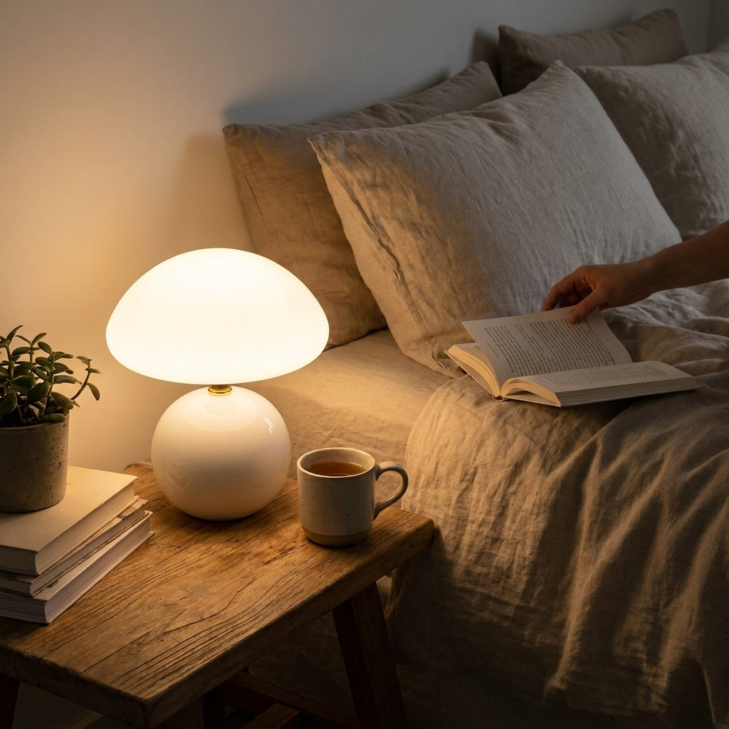 ChampignonLuxe lampe ceramique lifestyle