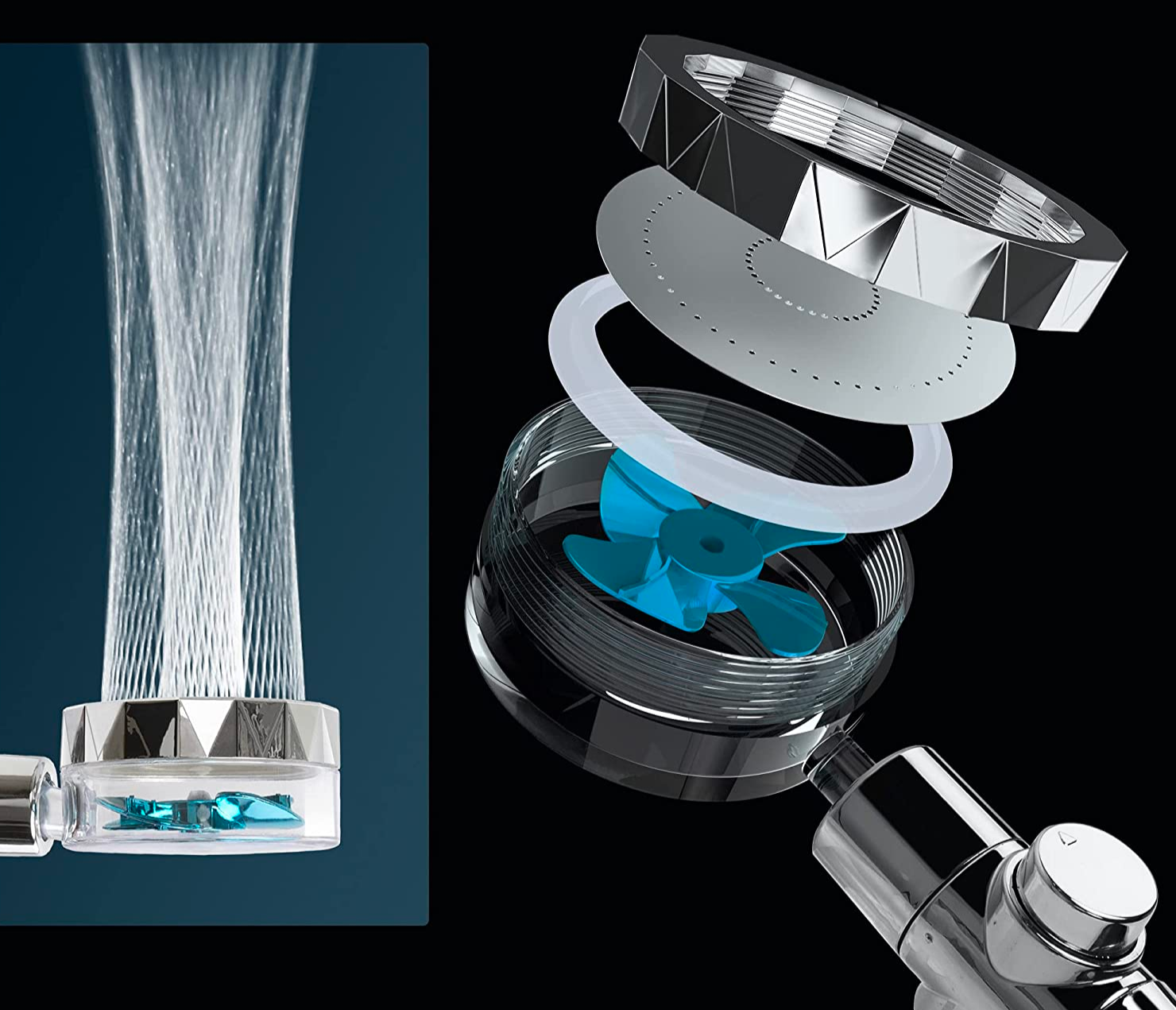 HydroPower Showerhead – Douche Durable avec Filtre