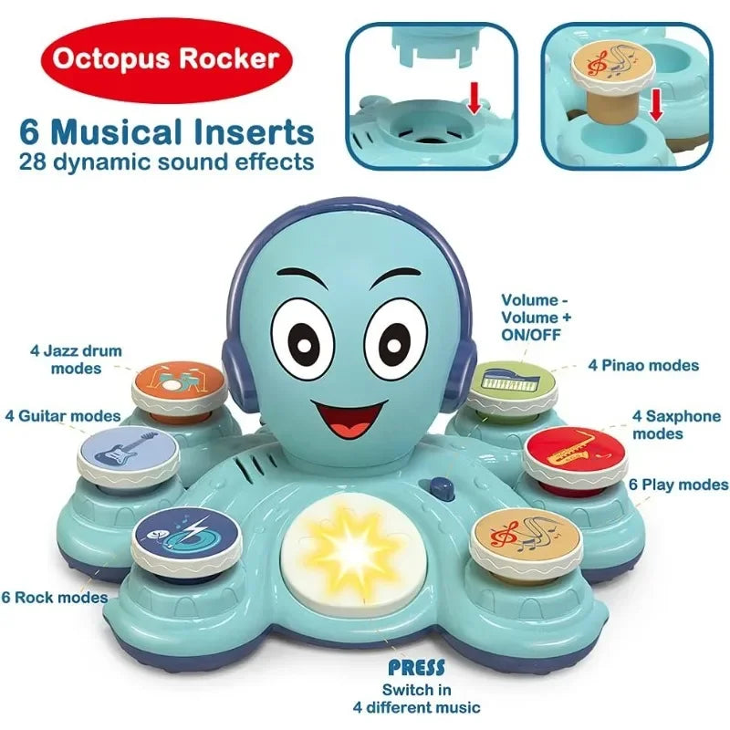OctoJam – Jouet Musical Pieuvre pour Enfants