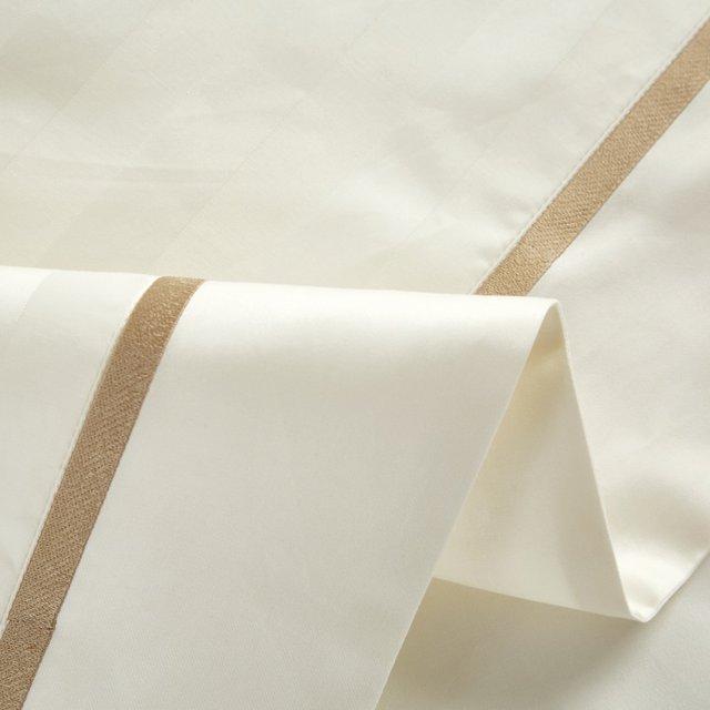 Serenity Cream - Parure de Housse de Couette de Luxe en Coton Égyptien