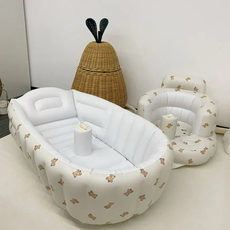 Blow Up Baby Bath - Baignoire Bébé Gonflable pour Intérieur et Extérieur