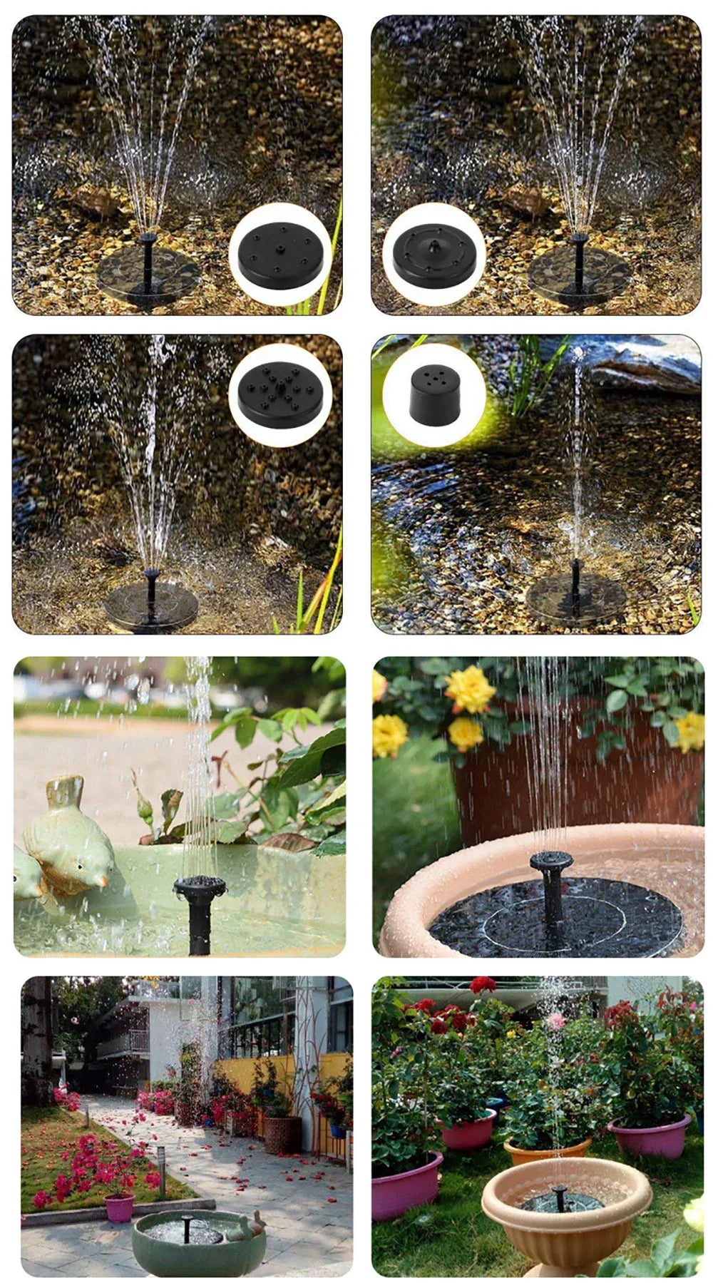 TranquilFlow - Fontaine de Jardin Solaire Apaisante