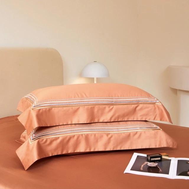 Amsterdam Orange - Parure de lit en coton égyptien de luxe