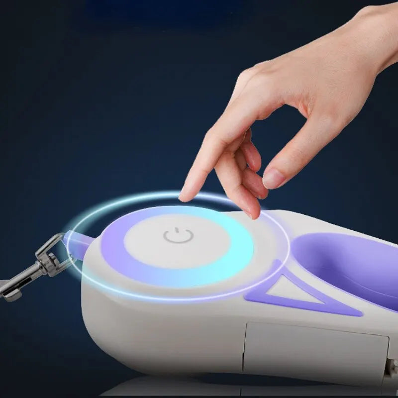 Laisse pour Chien - Enrouleur Automatique avec Lumière LED Intégrée