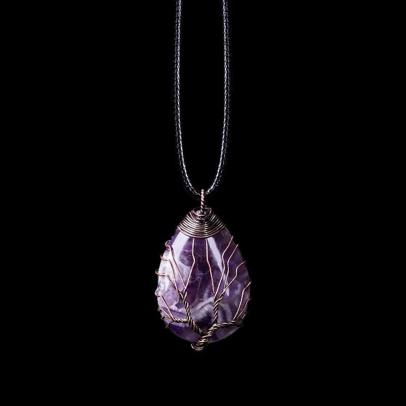 Seraphina - Collier pendentif en améthyste