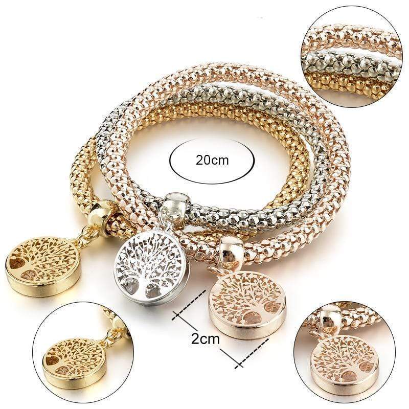 Liora - Parure set de 3 bracelets