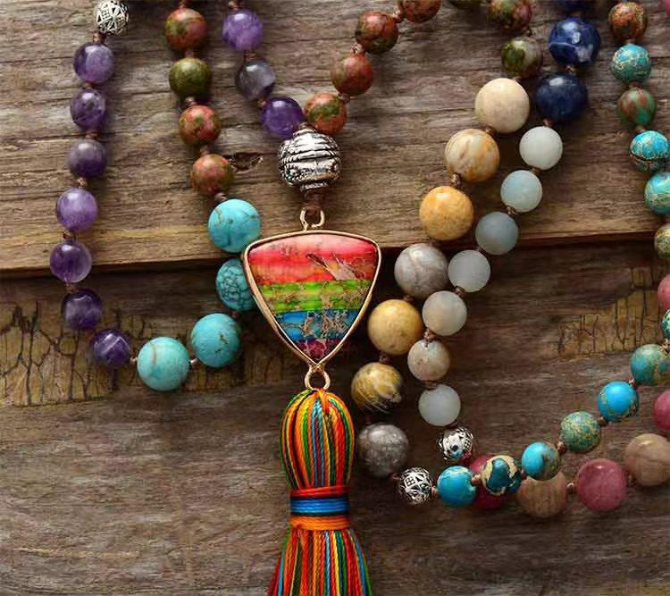 Altheira - Collier pendentif en pierre naturelle