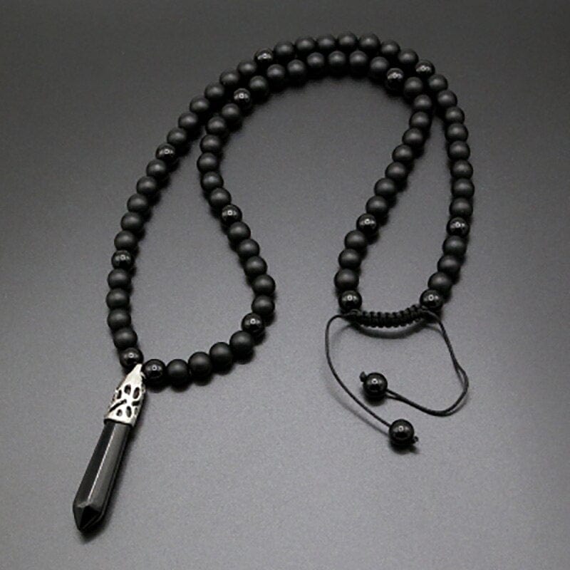Selene Collier Mala Onyx – 108 Perles Méditation Boho
