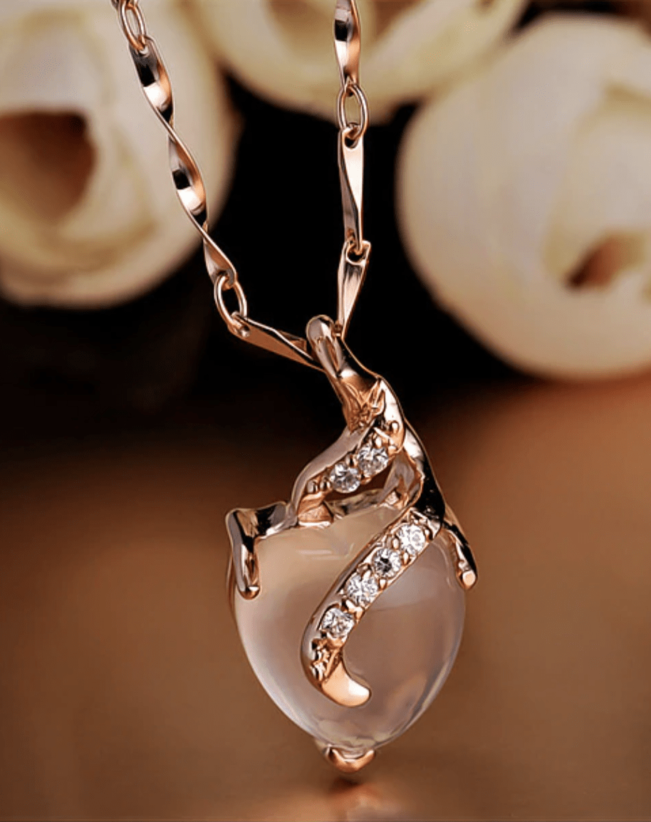 Calista Heart - Collier cœur en opale