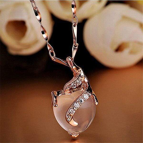 Calista Heart - Collier cœur en opale