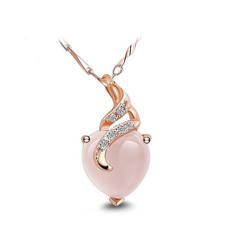 OpalHeart - Collier cœur en opale