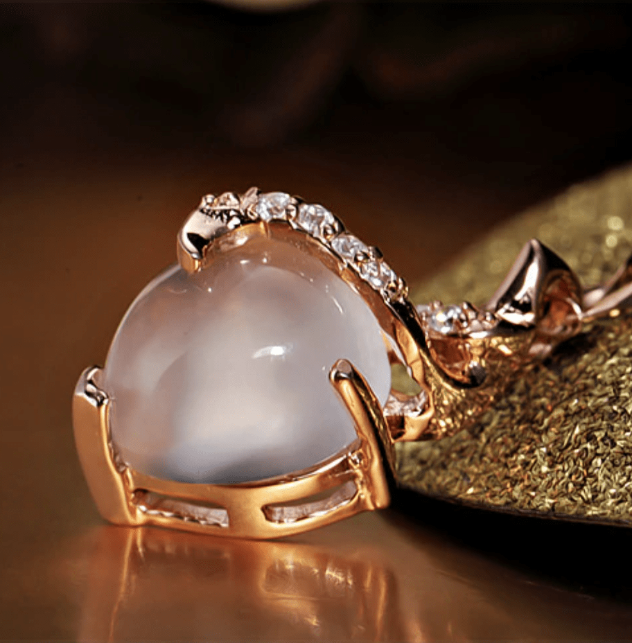OpalHeart - Collier cœur en opale