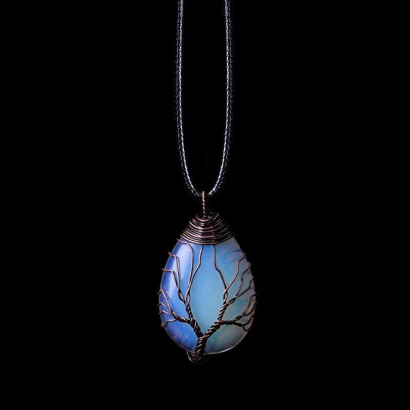 Elisia - Collier pendentif en opalite