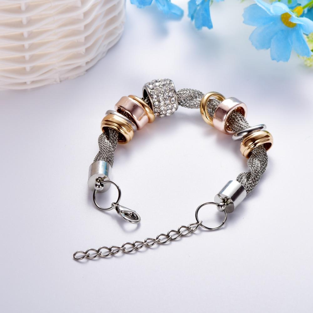 Zarina Bracelet Tressé Argent – Élégant et Polyvalent