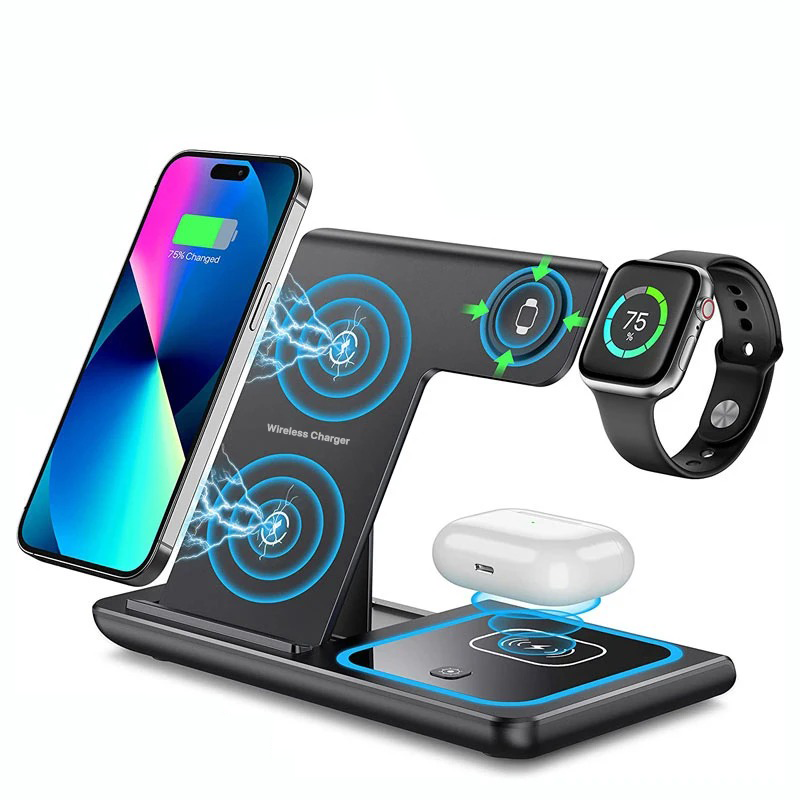 Sameza - Station de Charge 3-en-1 Sans Fil Pliable