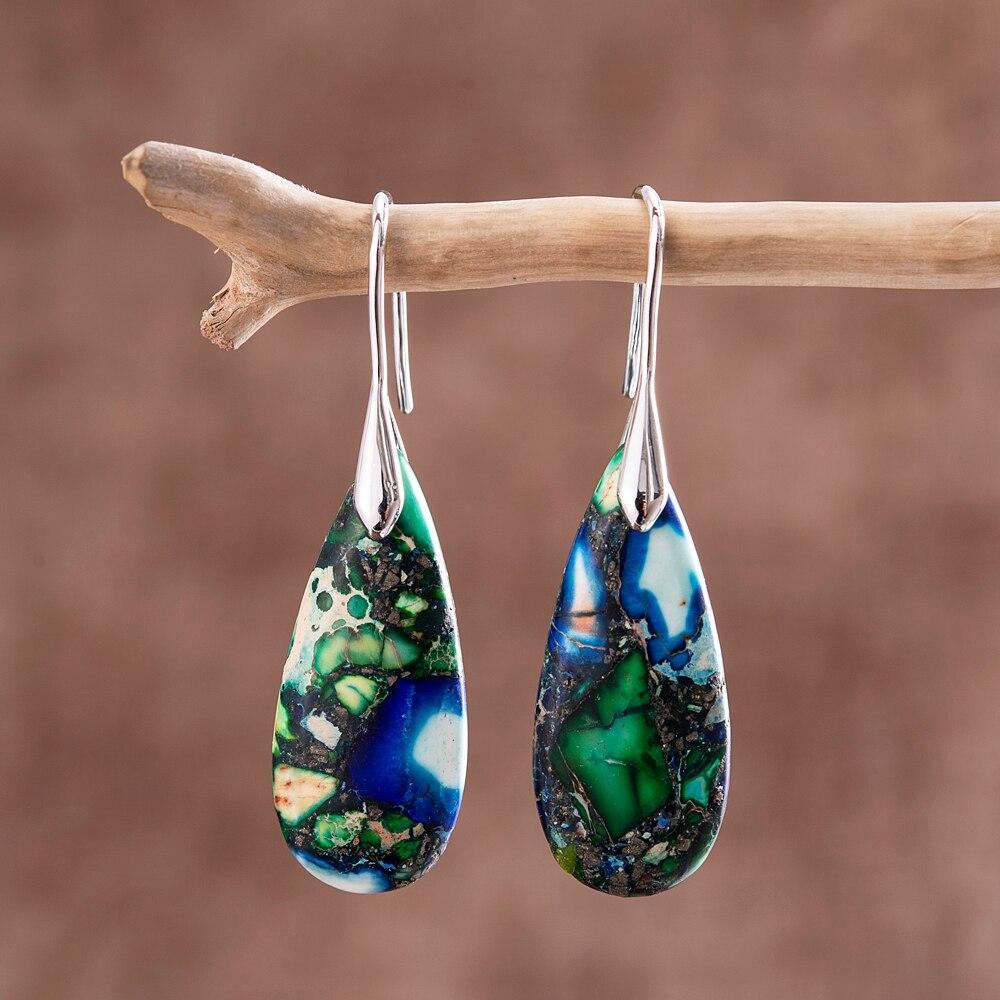 Sylvara TearDrop Earrings – Élégance Naturelle Terrestre