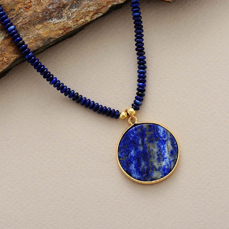 Collier Lapis - Pendentif en lapis-lazuli