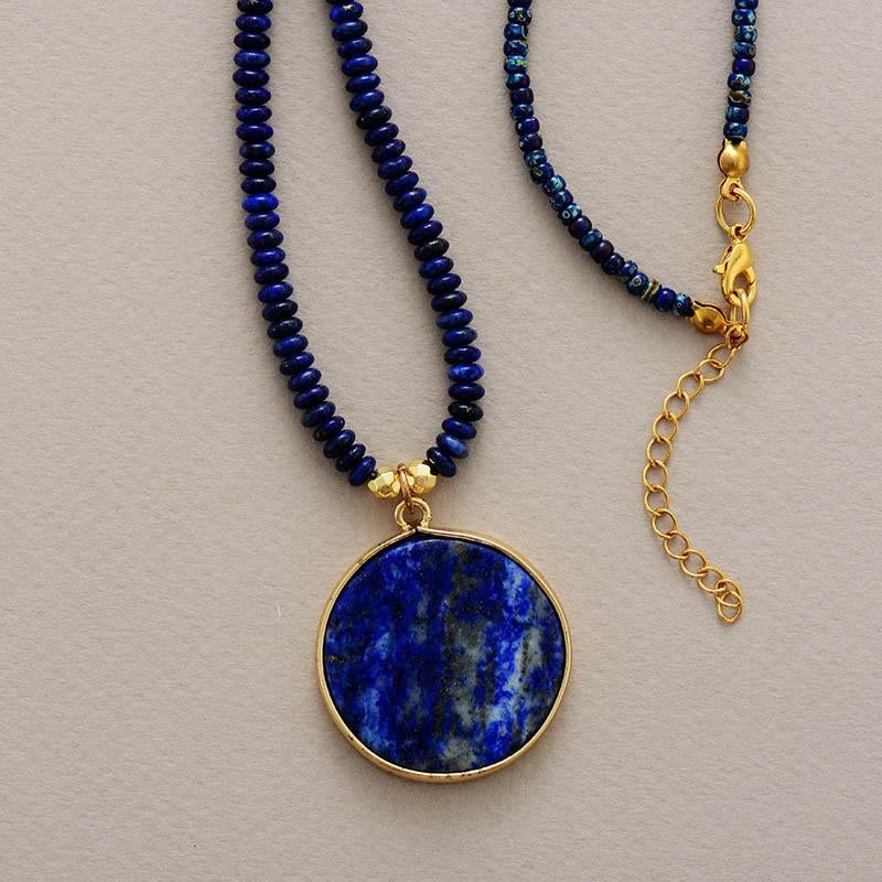 Collier Lapis - Pendentif en lapis-lazuli