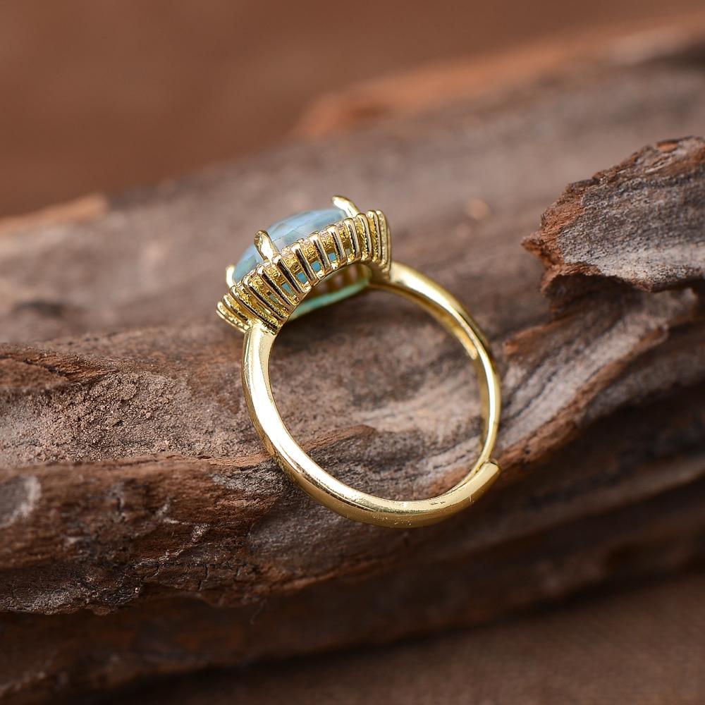 Elowen Glow - Bague cocktail en quartz rose