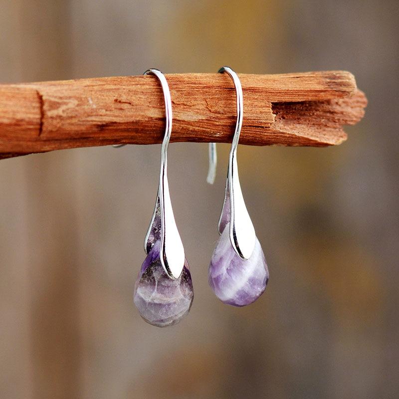 Serenella - Boucles pendantes en pierres naturelles