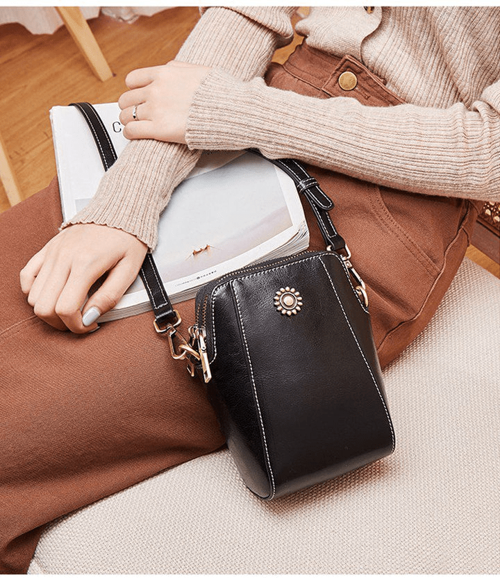 LeatherVibe - Crossbody Cuir Élégante Tendance