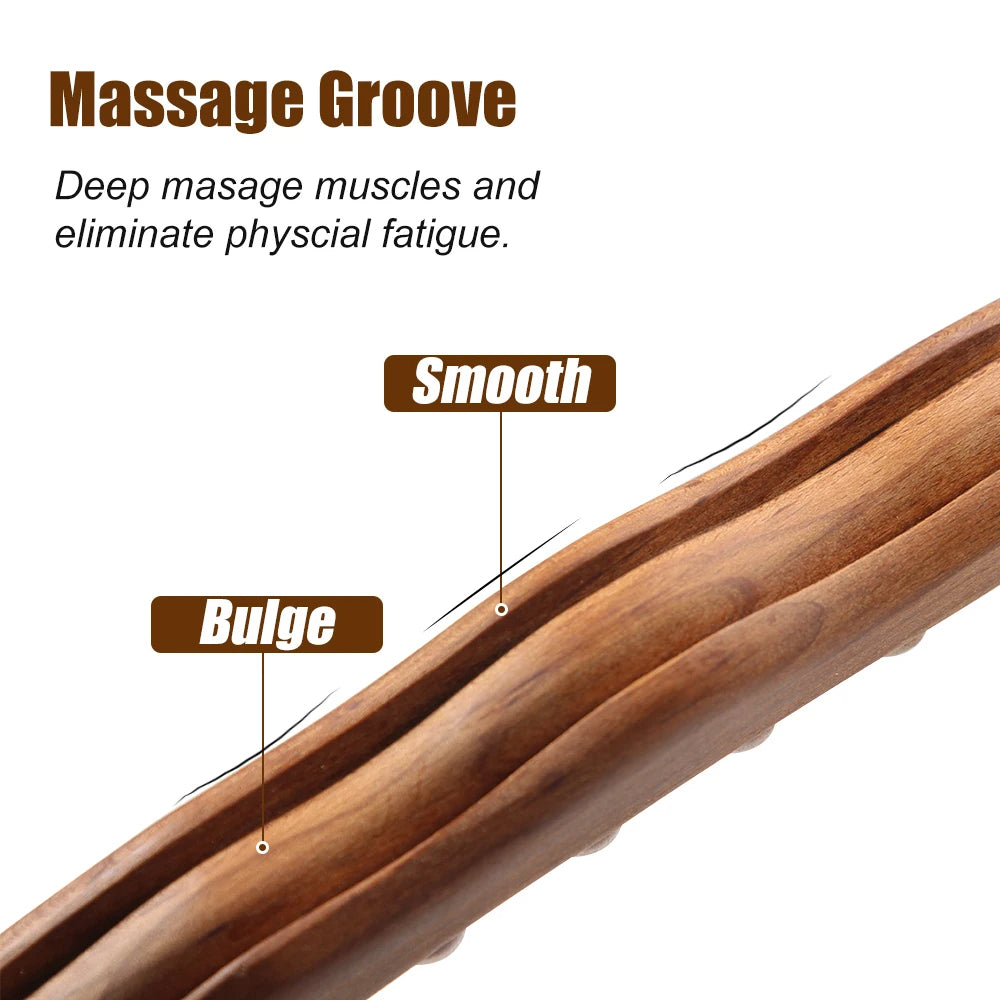 TheraWood - Bâton Massage Gua Sha Luxueux