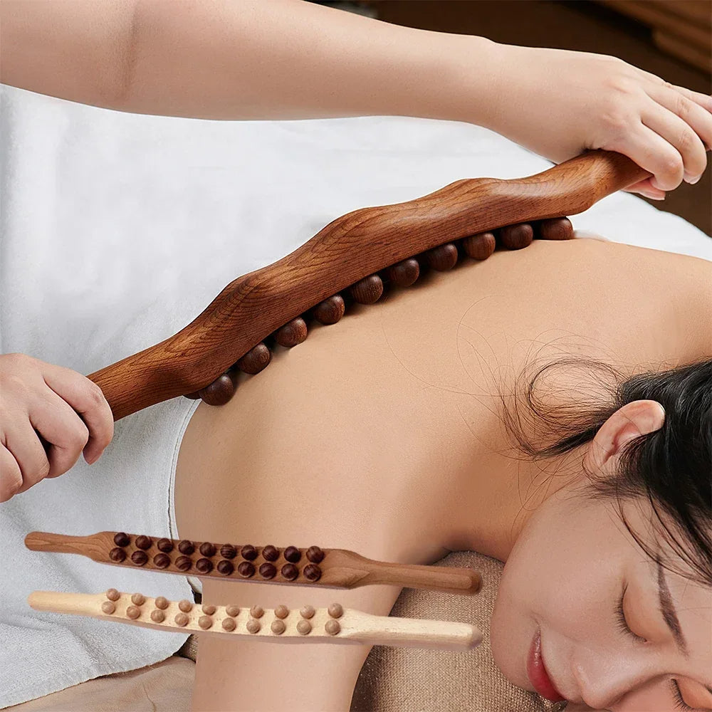 TheraWood - Bâton Massage Gua Sha Luxueux