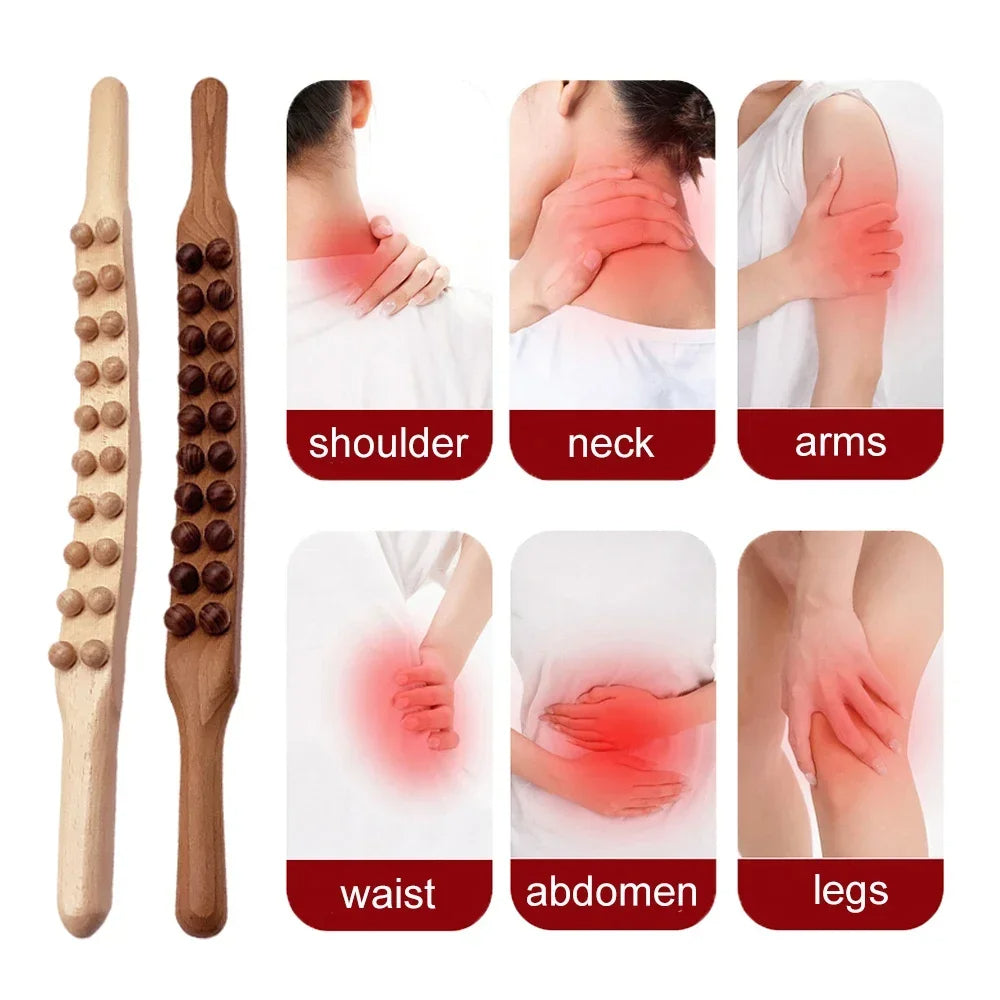 TheraWood - Bâton Massage Gua Sha Luxueux