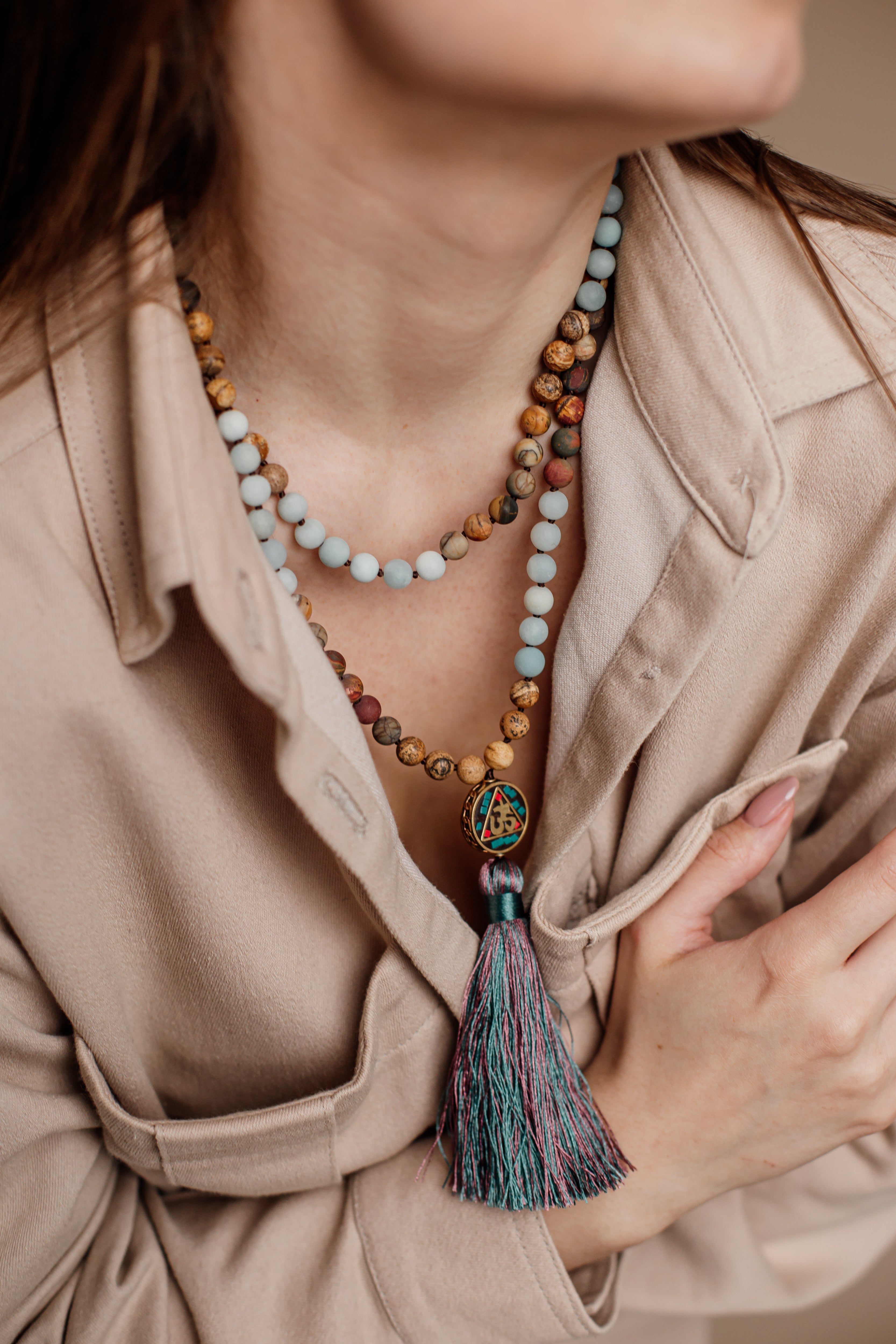 Anaya - Collier mala de méditation à 108 perles