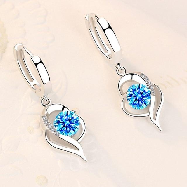 Elsa - Boucles d'oreilles argent zircone élégantes