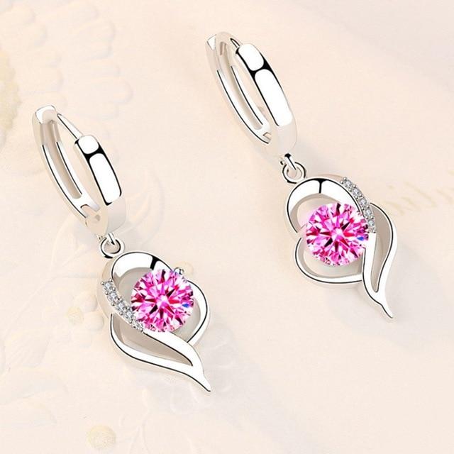 Elsa - Boucles d'oreilles argent zircone élégantes