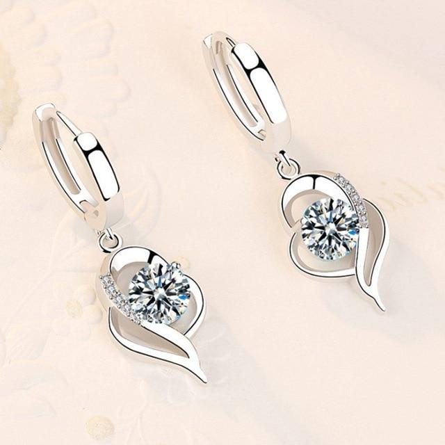 Elsa - Boucles d'oreilles argent zircone élégantes
