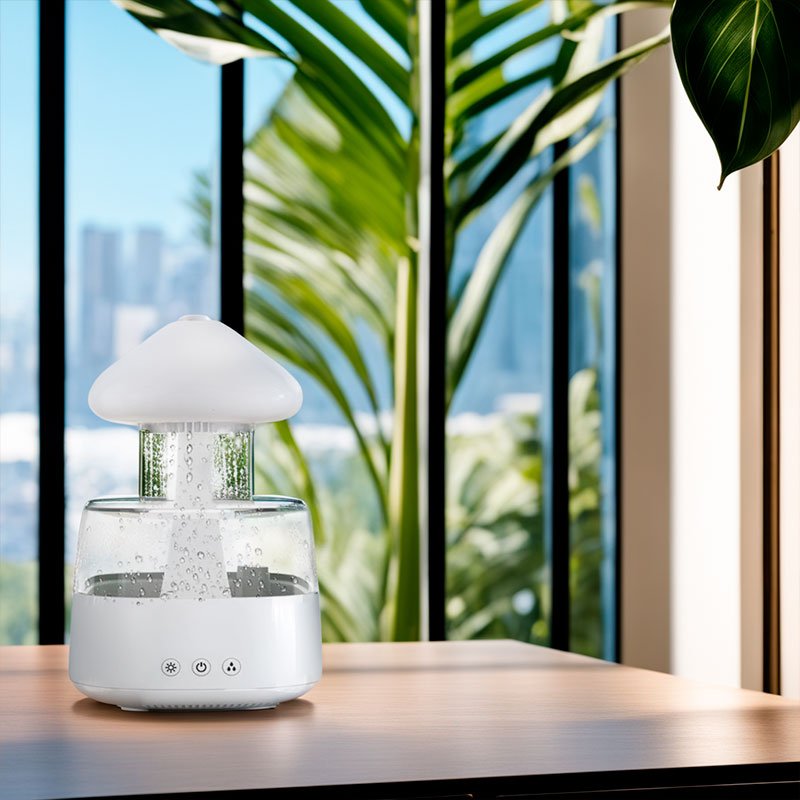 RainCloud – Humidificateur Design Élégant Nuage Pluie