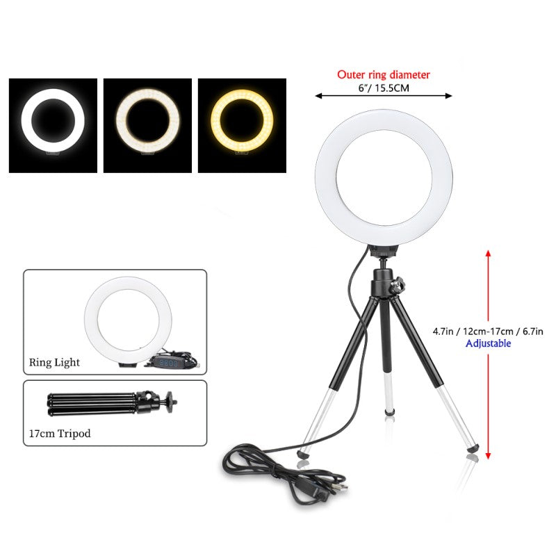 RubyGlow Ringlamp – Éclairage Parfait pour Photos