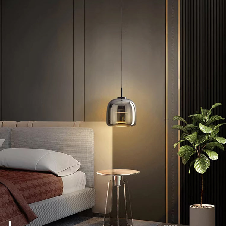 Noctéra – Suspension Design Moderne en Verre Noir